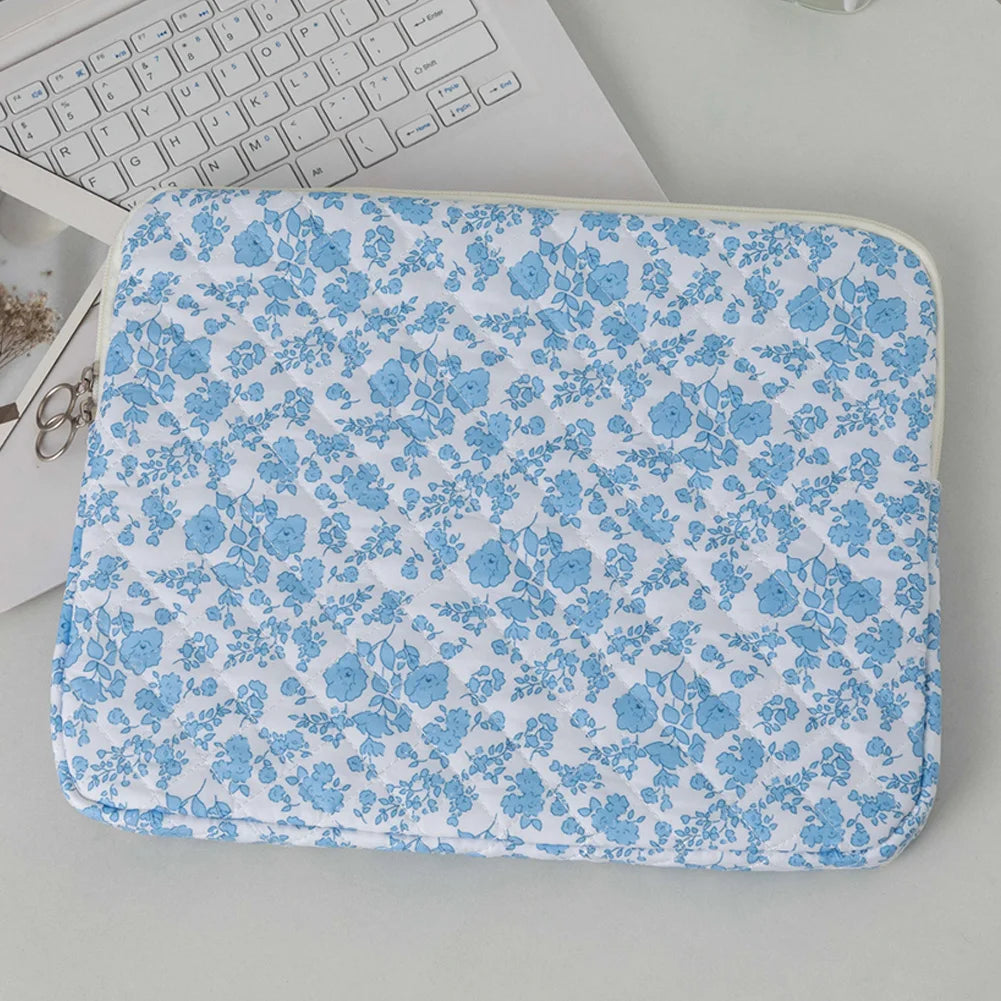 11/13/15 Inch Laptop Sleeve Quilted Laptop Sleeve Case Coquette Floral Laptop Carrying Case Laptop Case