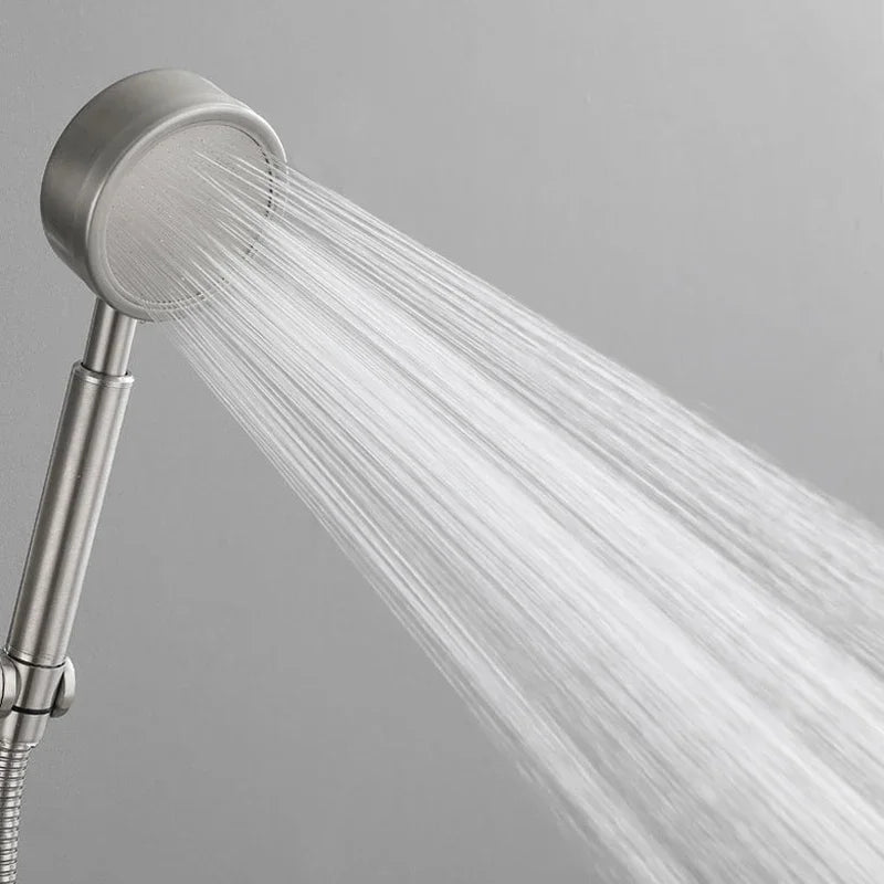 Stainless Steel Bathtub Shower Mixer Taps Faucet Shower Wall Mounted Bathroom Fixtures Ceramic Valve Core Triple Hot Cold Tap