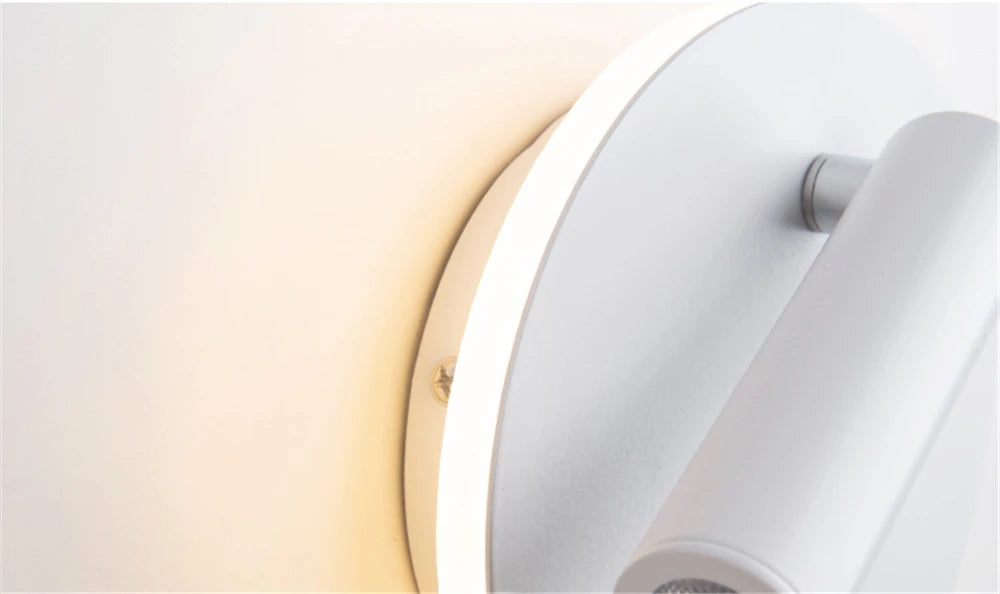 Turnable Led Wall Light With Switch Reading Lamp Bedroom Living Room Wall Lamp Desk Lamp Lighting Fixture AC85-265V