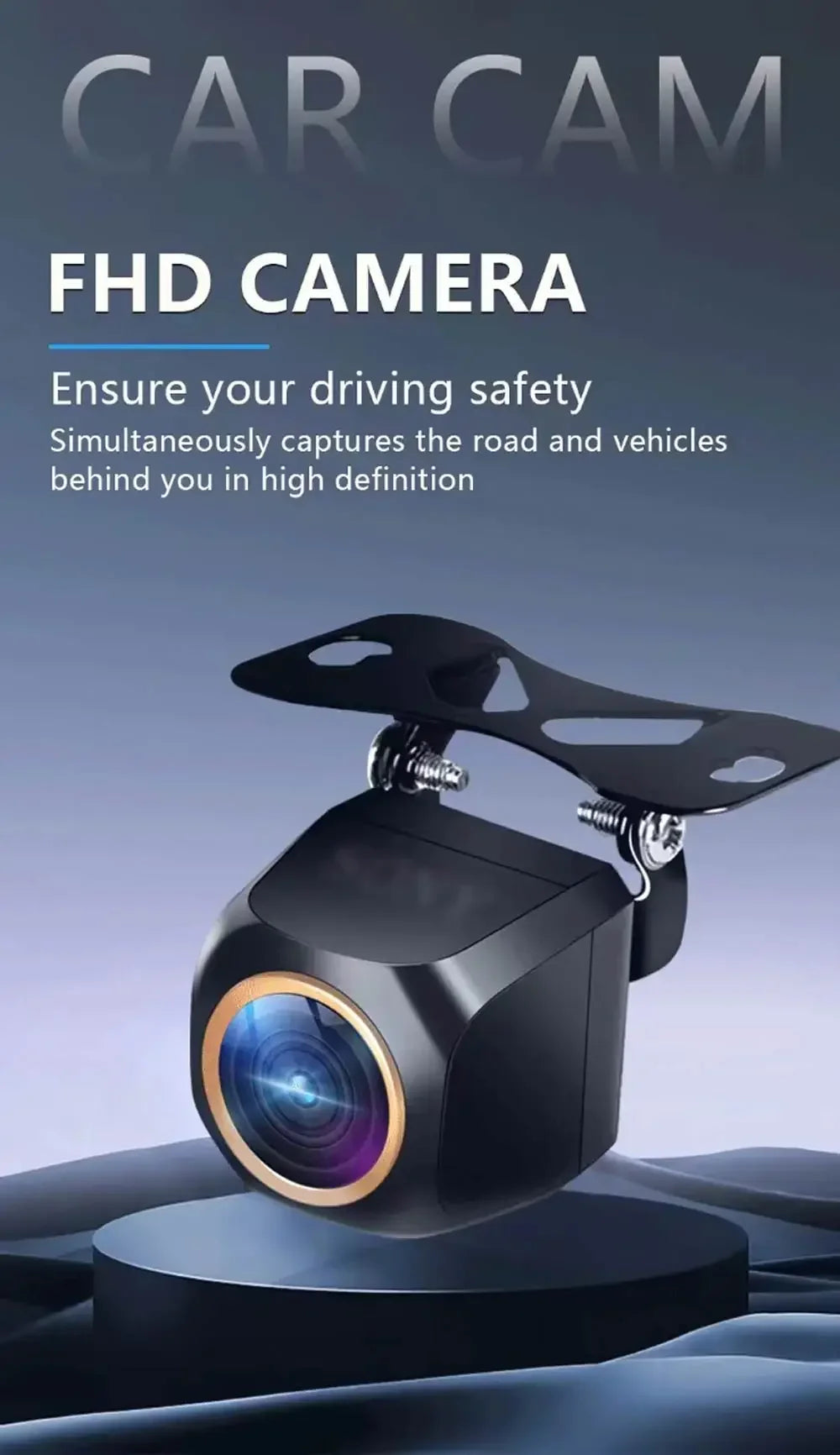 AHD 1920x1080P Car Rear View Camera 200° Fisheye Golden Lens Full HD Night Vision Vehicle Back Car Reversing Front Camera