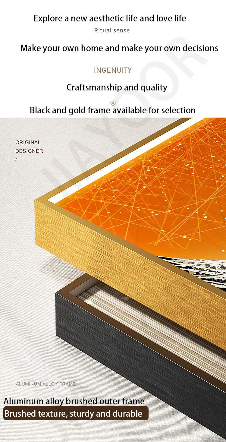 Modern Light Luxury Entrance Decoration Painting Wealth Wall Lamps Tree Corridor Hanging Painting High-end Wall Painting Light
