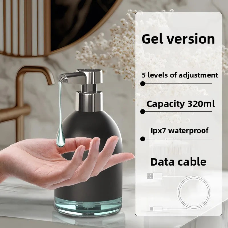Automatic Soap Dispenser USB Rechargeable 1200mAh Touchless Foam Hand Kitchen Laundry Detergent Pump 5 Gear Sensor Dispenser