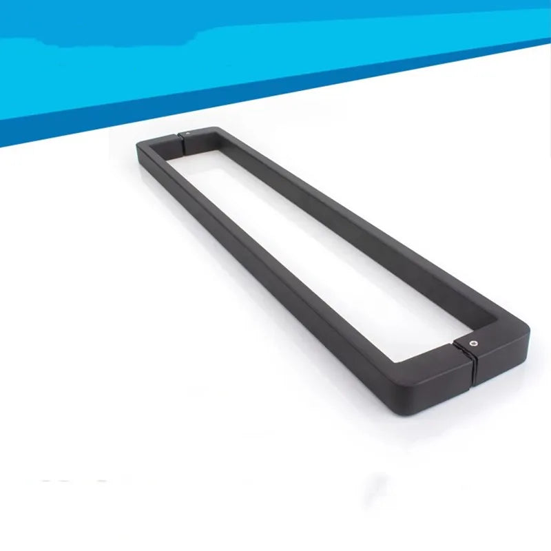Shower Room Accessories, Bathroom Glass Door, Stainless Steel 440mm Matte Black, Double Sided Pull Handle (LQD105)