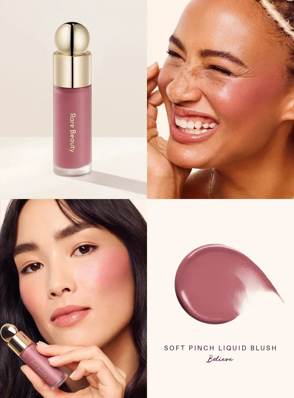 Rare Beauty Makeup Soft Pinch Tinted Lip Oil Stain Lip Gloss Delight Hope Happy Wonder Liquid Blush Cosmetics Face Eye Blusher