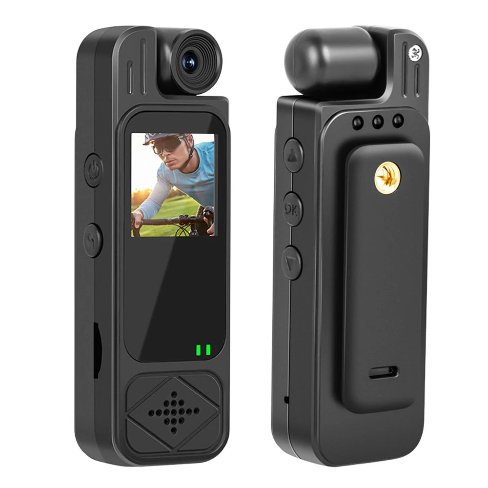 Mini Body Camera 1080P HD Sports Camera Infrared Night Vision Digital Video Recorder 1.3 Inch Bodycam Police Small Camcorder