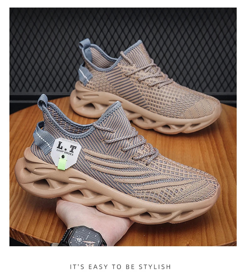 Men's Sports Sneakers Running Shoes Non-Slip Outdoor Casual Mesh Tennis Athletic Lightweight Breathable For Women Walking Shoe
