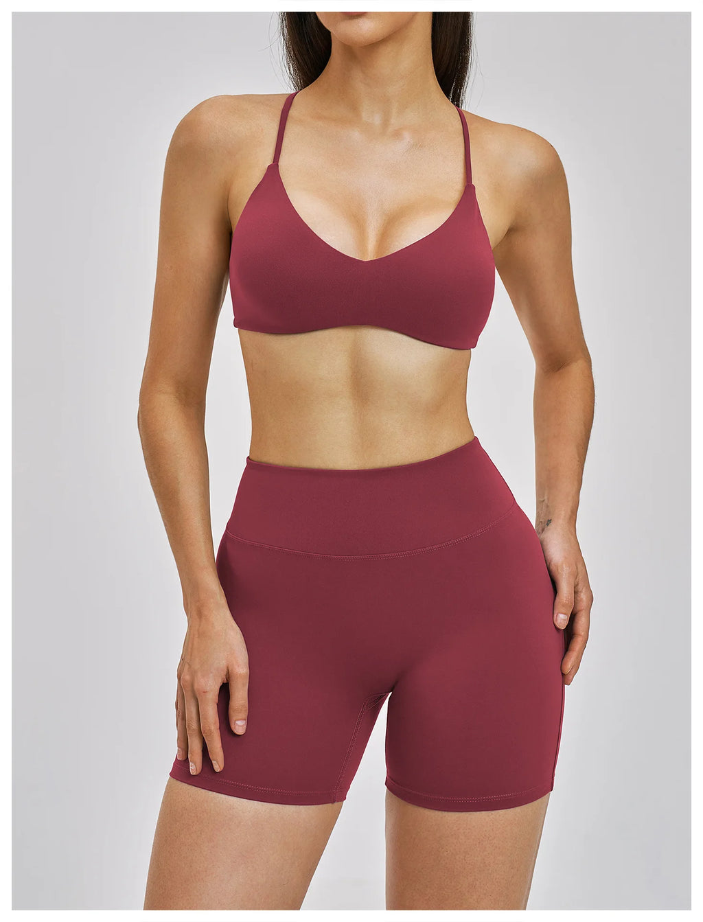 Yoga Set 2PCS Women's Clothes Sports Outfits Fitness Tracksuit Gym Shockproof Workout Clothing Female Fitness Suit Athletic Wear