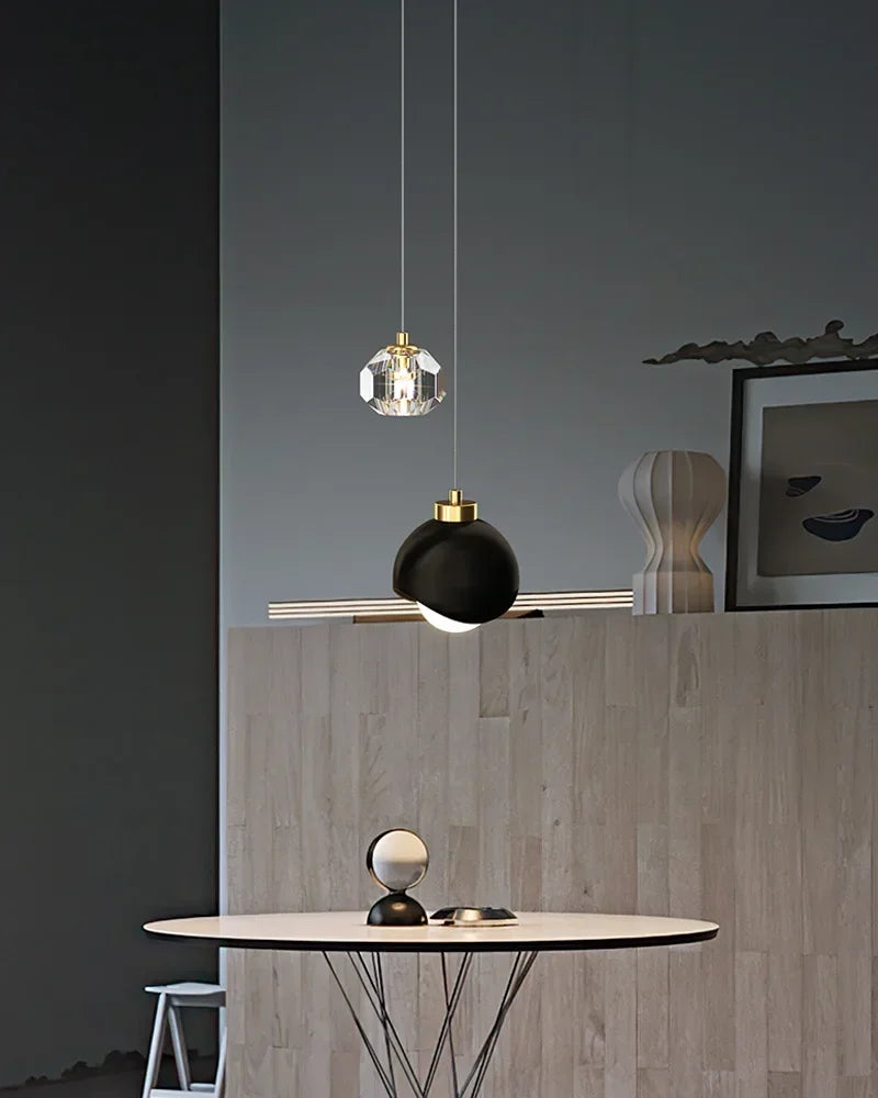 Modern Led Pendant Lights For Bedroom Creative Home Decor Haning Lamp Luxury Dining Room Lighting Gold / Black Crystal Fixtures