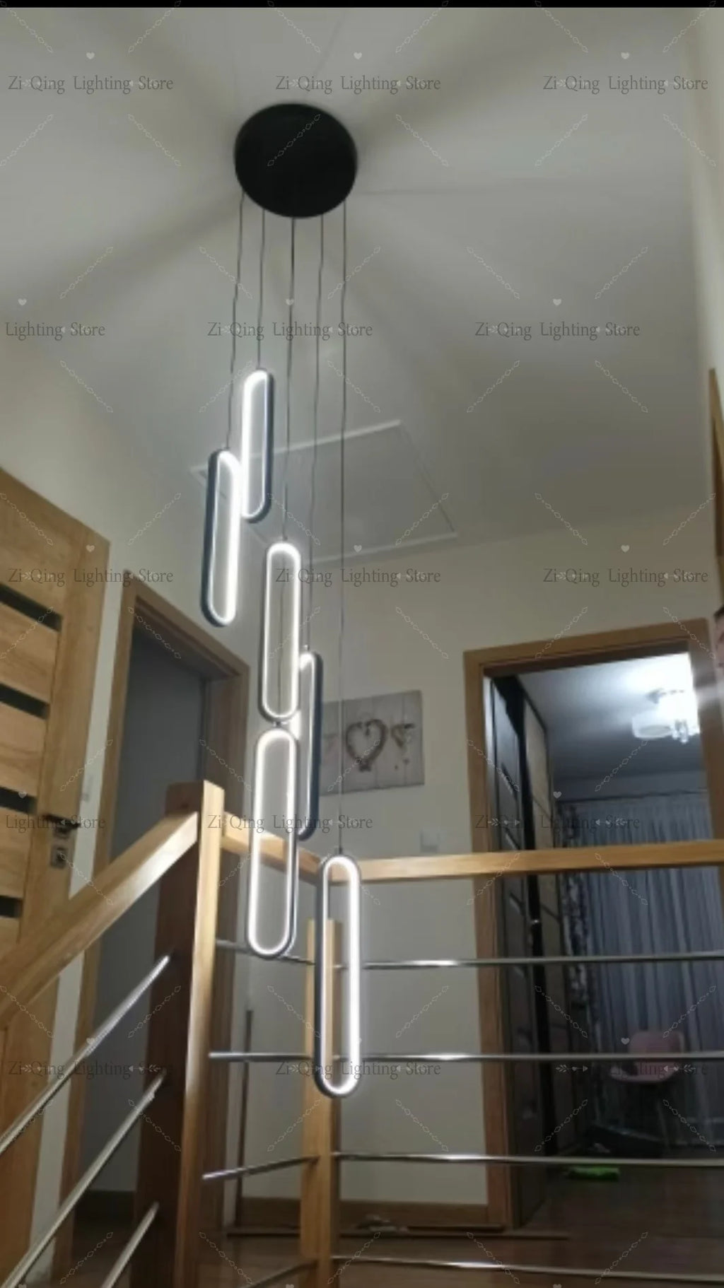 Modern LED Pendant Light Minimalist Chandelier Nordic Hanging for Living Room Restaurant Villa Loft Ceiling Staircase