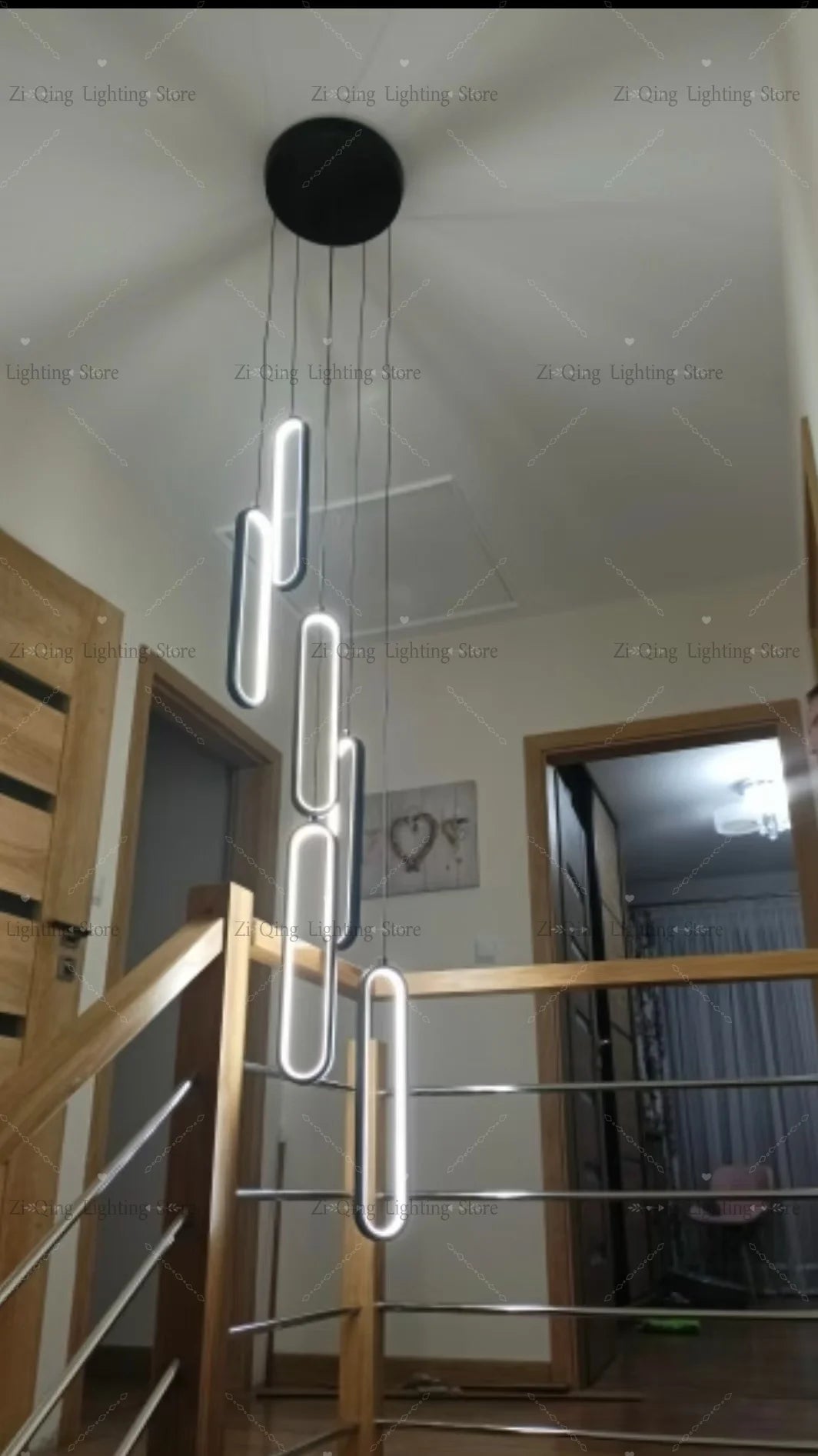 Modern LED Pendant Light Minimalist Chandelier Nordic Hanging for Living Room Restaurant Villa Loft Ceiling Staircase