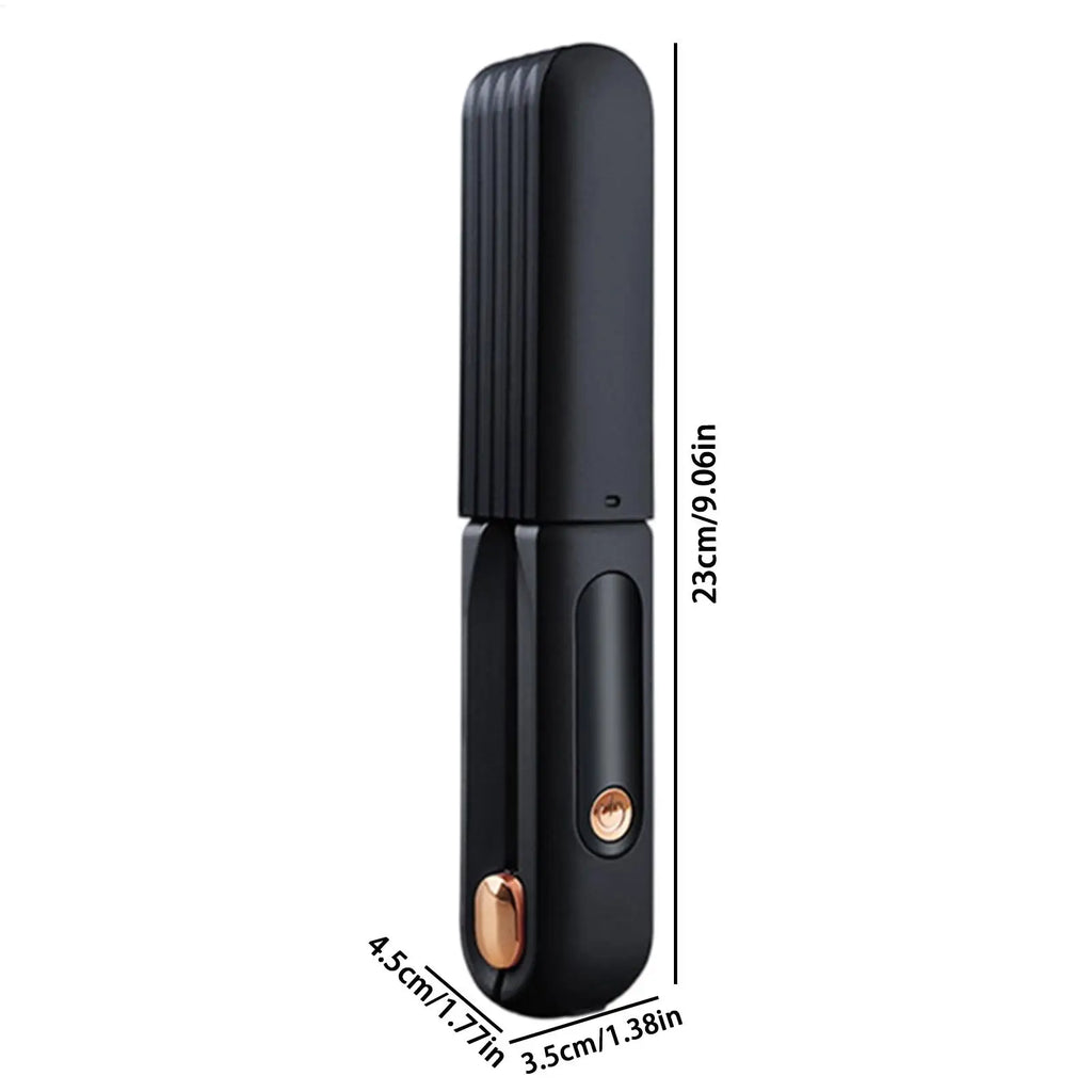 Cordless Hair Straightener 2-in-1 Rechargeable Curler with LED Display 3 Temperature Settings Cordless Straightener for Women