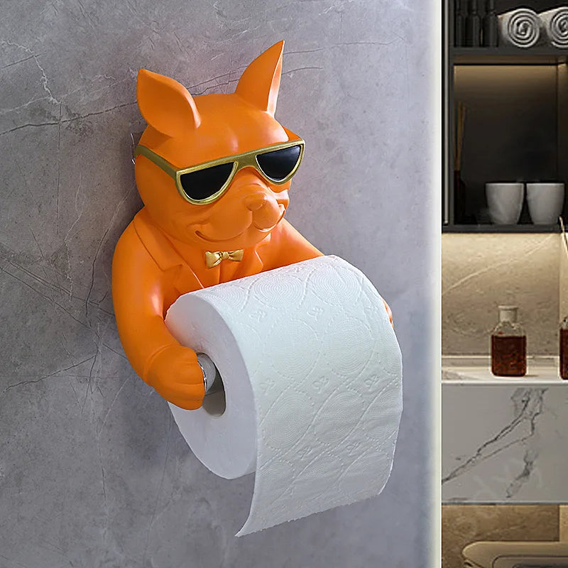 Wall Mounted Toilet Paper Holder Creative Tissue Holder Mobile Phone Bathroom Paper Roll Rack Wall Mount Bathroom Product