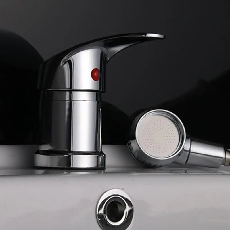 Shower Head with Hose Bathroom Sink Basin Stainless Steel Sprayer Tap Mixing
