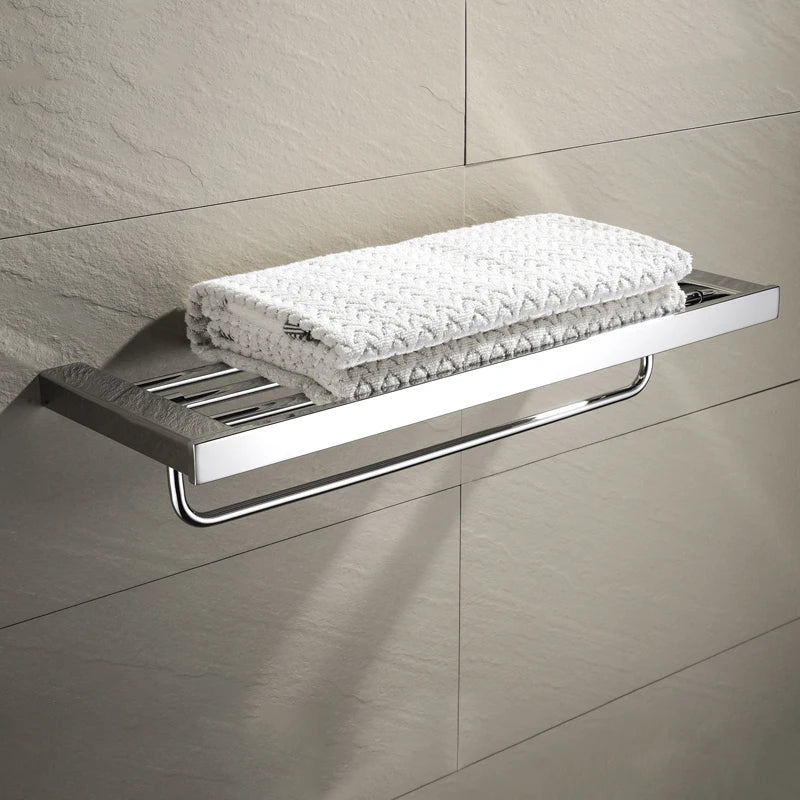 SANLUOIS High Quality SUS 304 Stainless Steel Bathroom Accessories Wall Monted Toilet Showerroom Towel Rack Bathroom Set