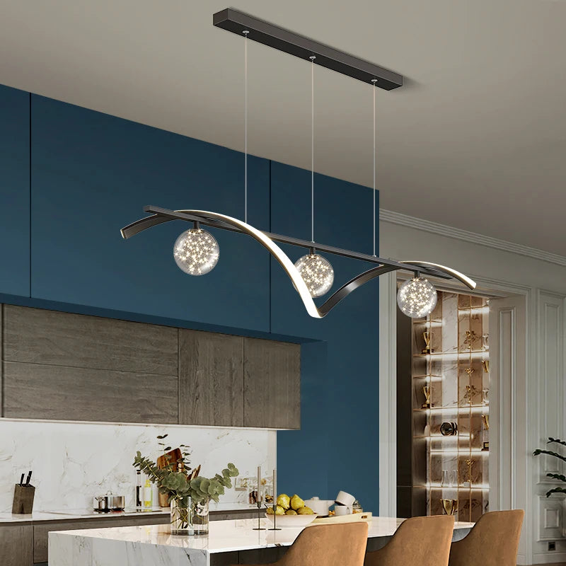New Luxury LED babysbreath Modern Ceiling Hanging Lamp lustre for Living Dining Room Pendant Lights Fixtures suspension