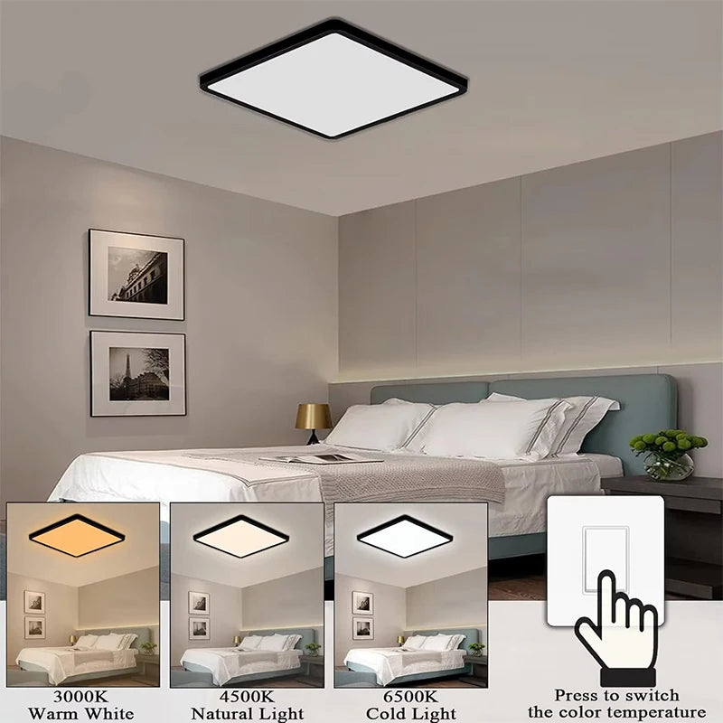 Modern LED Ceiling Light Ultrathin Decorative Light Bedroom Dining Room Living Room Indoor Home Light Waterproof Dustproof