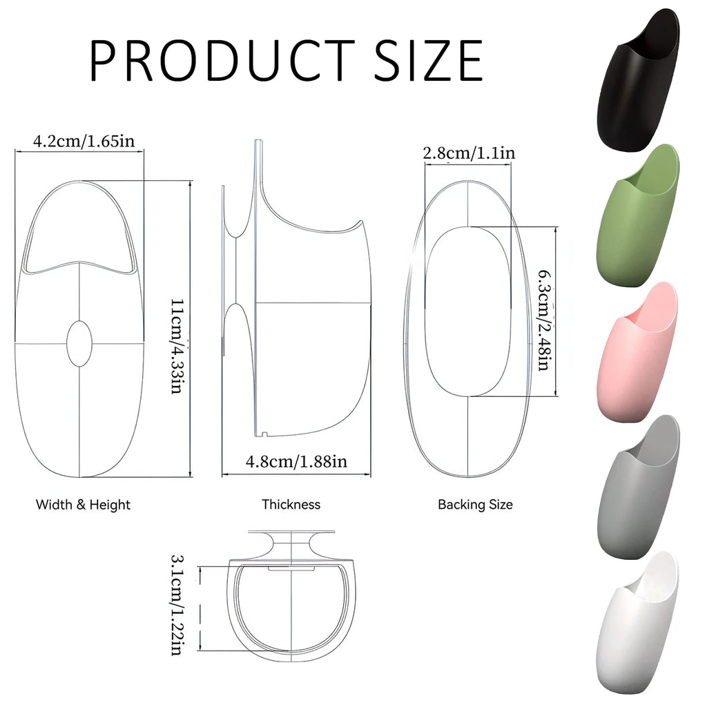Kitchen Rice Scoop Holder Traceless Rice Cooker Spatula Organizer Tableware Storage Rack Spoon Holder Bathroom Utensil