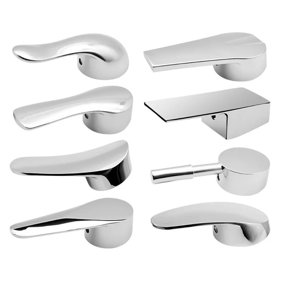 35mm/40mm Kitchen Hot Cold Faucet Switch Handle Basin Mixer Tap Metal Replacement Cover Bathroom Taps Repair Accessories