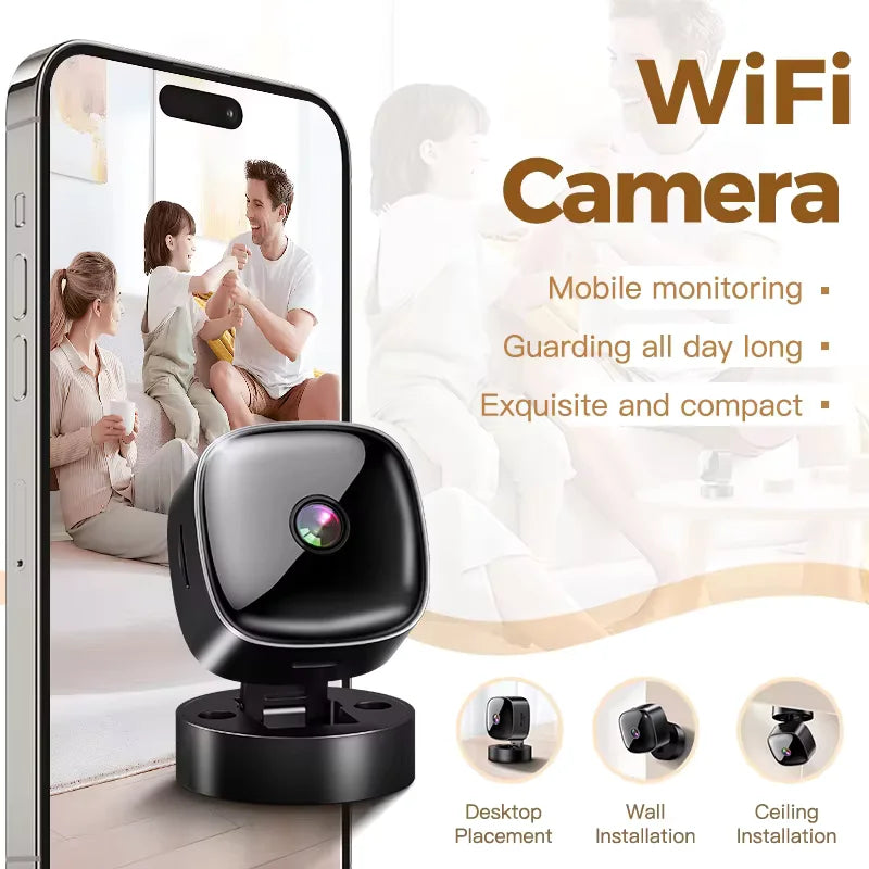 WiFi Camera Wireless Night Vision Camera HD Mini Camera Security Montion Detection Home Anti theft USB Camera Wall use