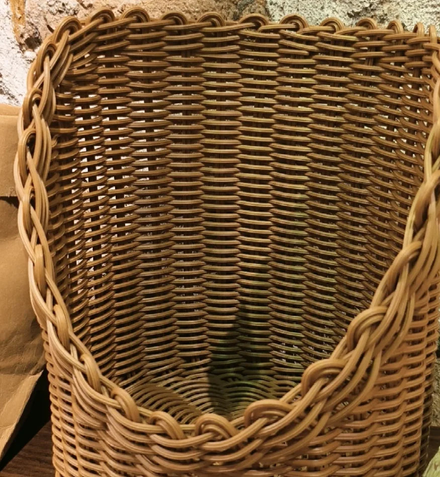 Anti-rust Iron Basket Woven Baguette Basket Cake Shop European Rattan Baking Baskets Baguette  Organizador Organizer Органайзери