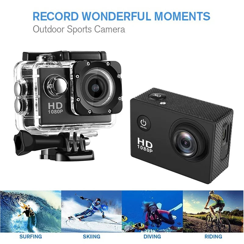 Full HD 1080P Waterproof Camera 2.0 Inch Camcorder Sports DV Go Car Cam Pro Mini Sports DV Camcorder With Cam Accessories