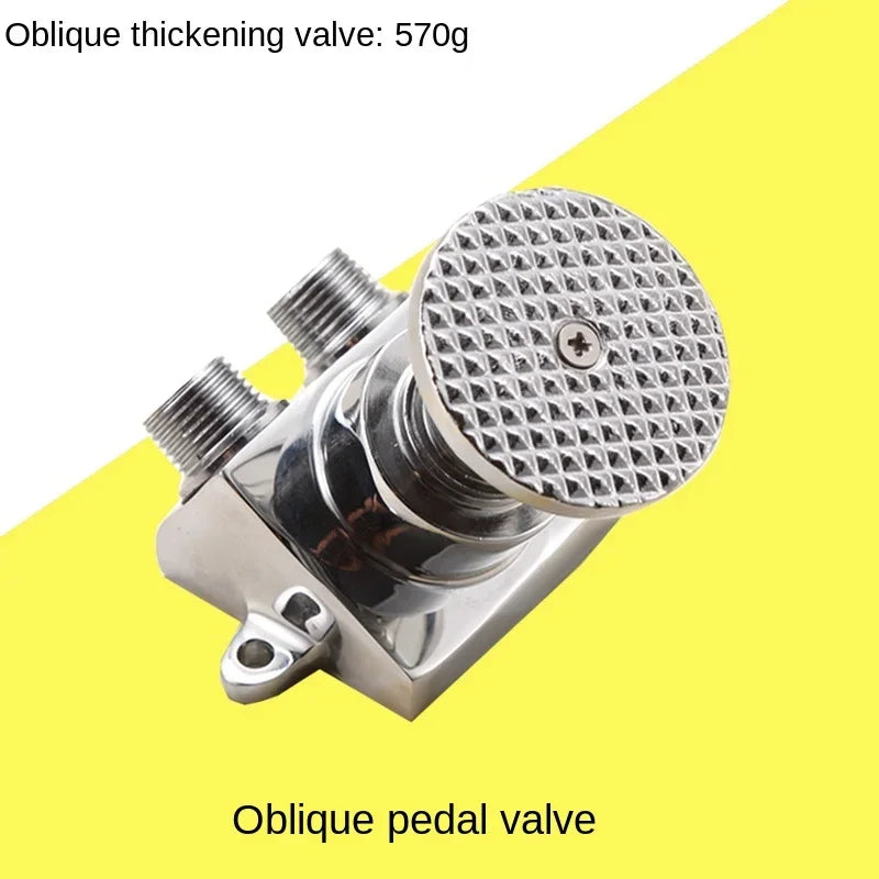 Foot-operated Faucet Brass Hospital Laboratory Food Factory Basin Foot Valve Single Cold Foot Faucet  Kichen  Water Faucet