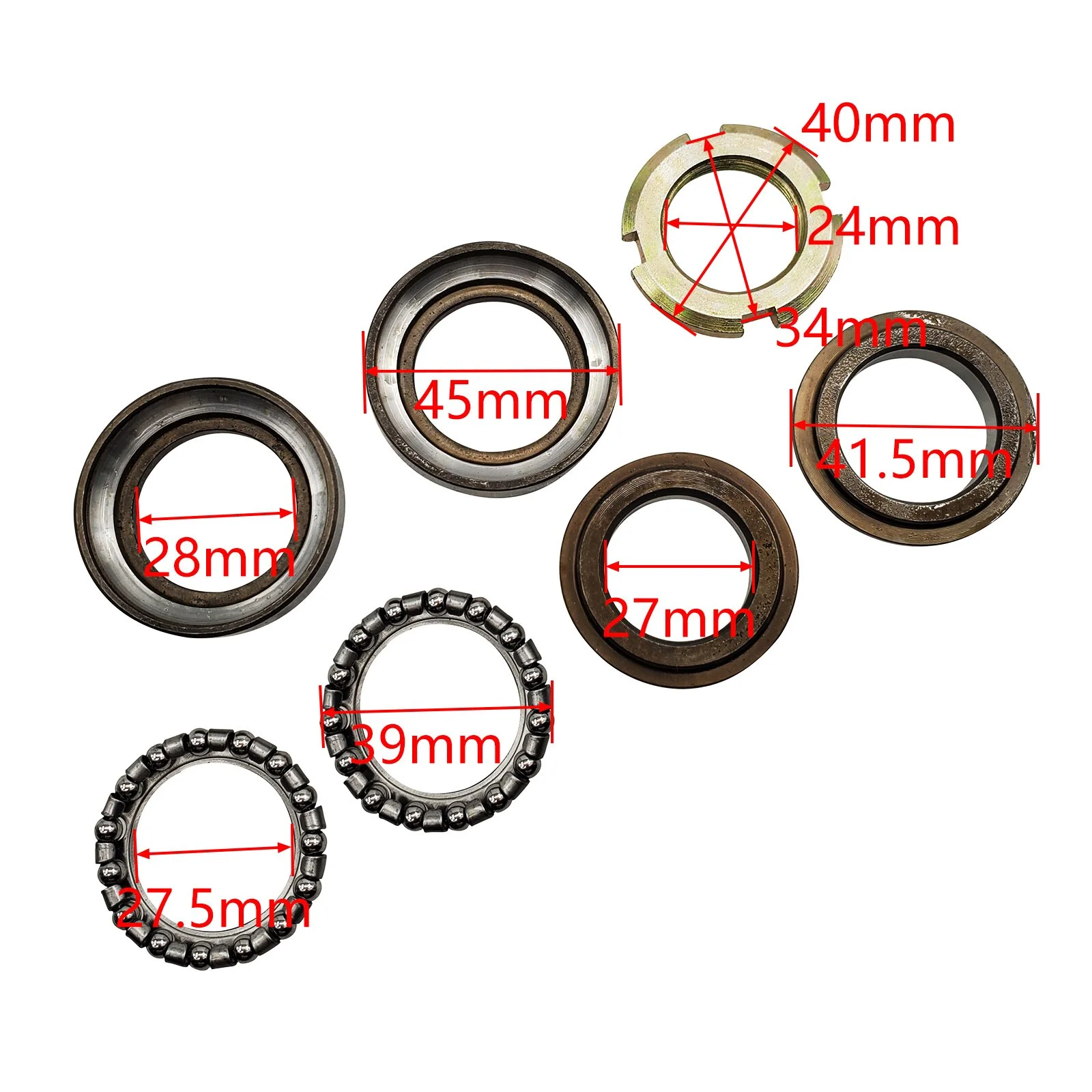 Electric Scooter Bearing Steering Column Bearing Front Fork Bearing For Citycoco Electric Scooter Harley Electric Scooter Parts