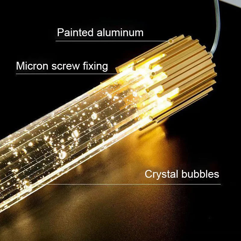 Modern Pendant Light Fixtures Crystal Led Bar Hanging Bedside Lamps Living Room Bedroom Indoor Lighting Creative Home Decor Bar