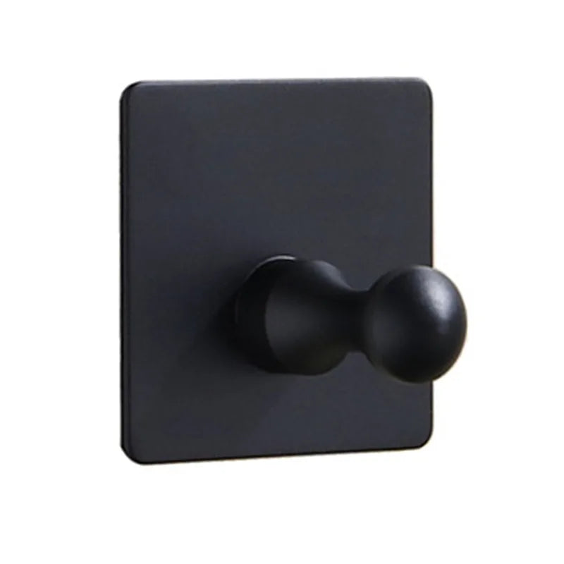 1Pcs Stainless Steel Black Silver Bathroom Hardware Set Towel Rack Toilet Paper Holder Towel Bar Hook Bathroom Accessories