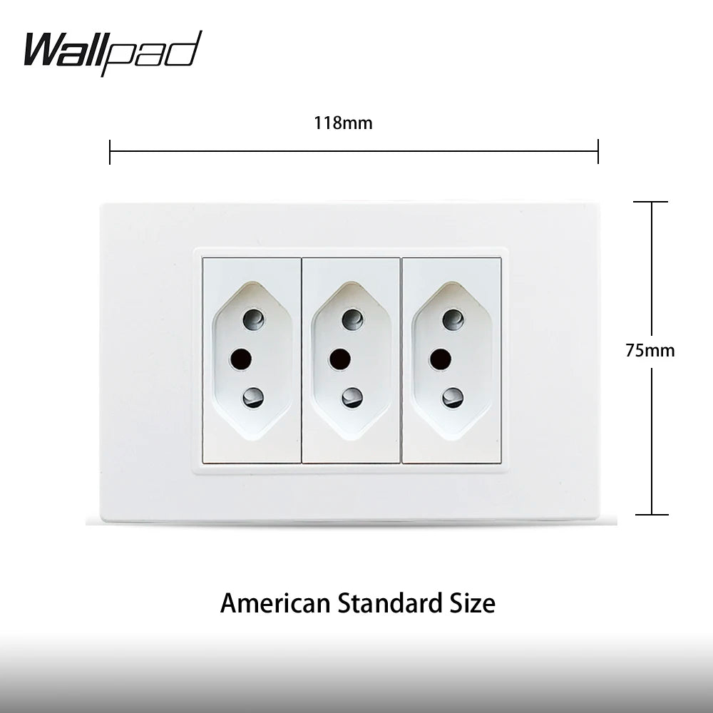 118 PC 1 2 3 4 Gang 2 3 Way Push On Off  Wall Switch Wallpad White Fireproof Plastic Panel US BR l IT IL EU Light Interruptor