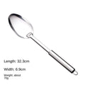 Durable Stainless Steel Wok Spatula Long Handle Kitchen Gadgets Kitchen Cooking Utensil Set Slotted Turner Cooking Tools