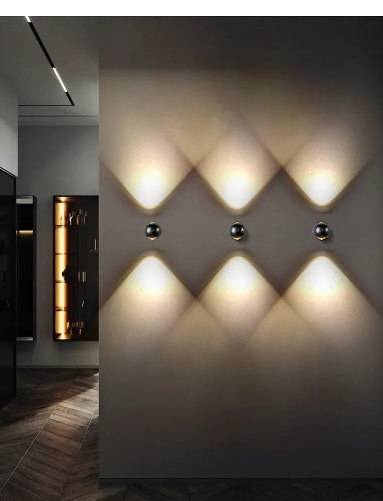Aluminum Luxury Art Glass Wall Lamp Sconce Living Dining Room Bedroom Corridor Staircase Home Decor Lighting