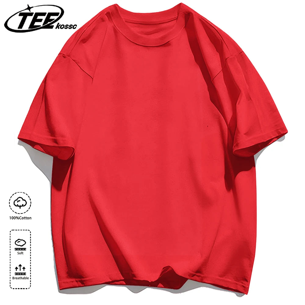 Korean Style Short Sleeve Y2K Solid T-Shirt Women Summer Trendy T Shirts Loose Multicolor Clothes Cotton All-Match Sportswear