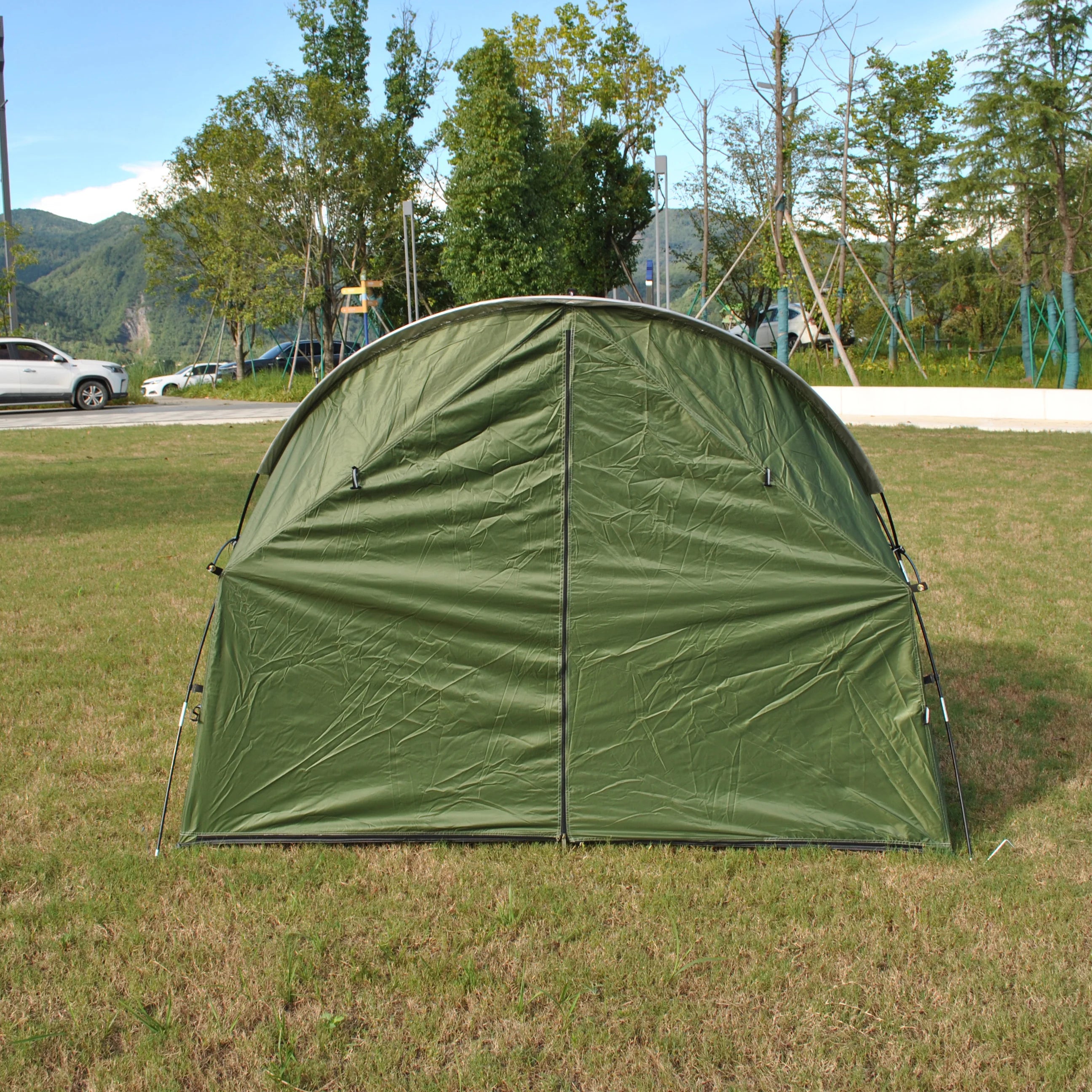 4-in-1 Camping Cot Tent, Backpacking 1 Person Camping Tent, Tent Cot Folding Off the Ground Tent,Fishing Tent,Excluding bed