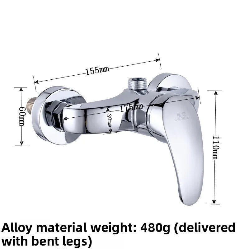 Brass Shower Faucet Mixer Valve Set with Shower Head and Hidden Switch for Bathroom Hot and Cold Water Tap  Bath