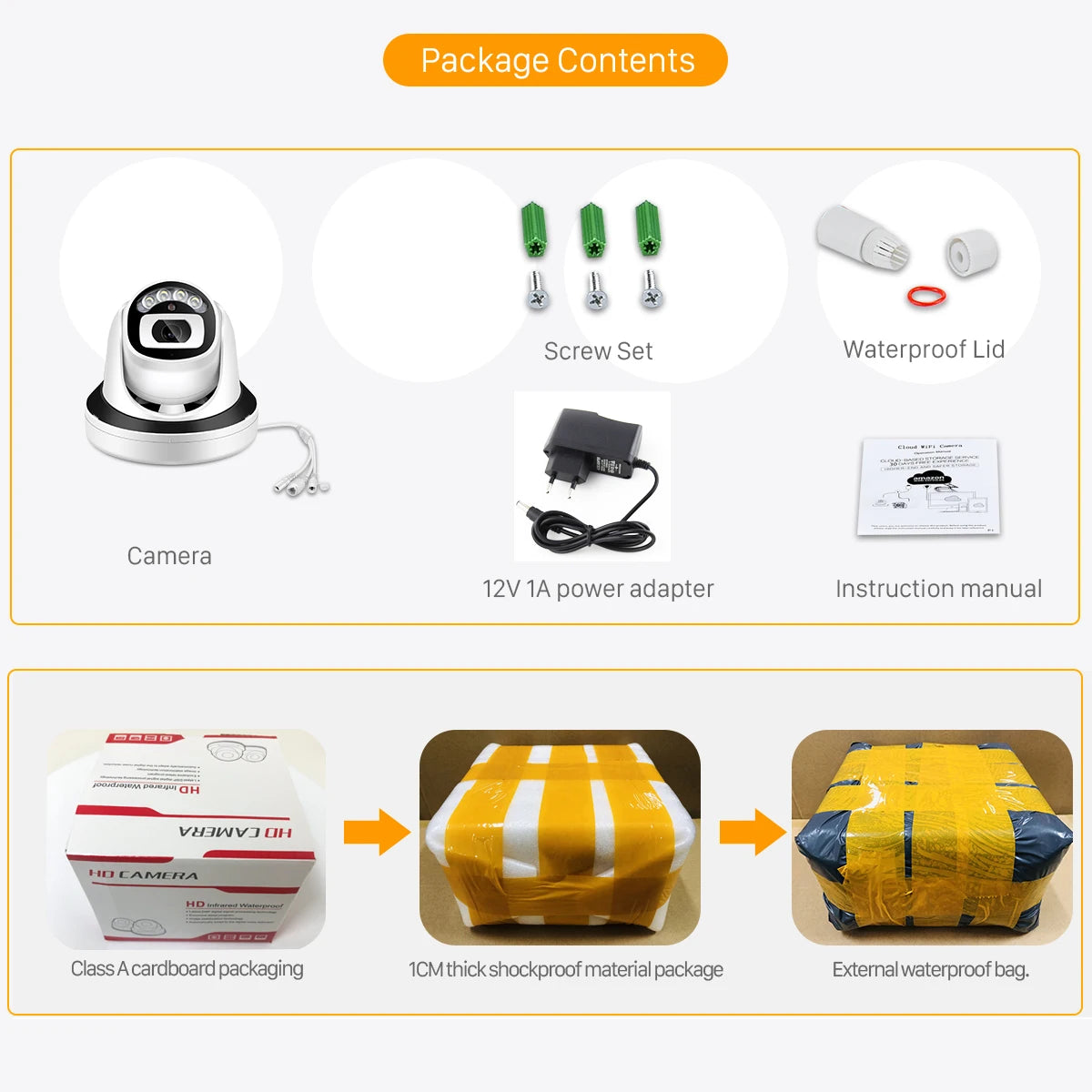 HD 5MP IP Camera Wi-Fi ONVIF H.265 Camera With SD Card Slot Motion Detect Alert Security Surveillance Camera 2 Ways Audio ICsee