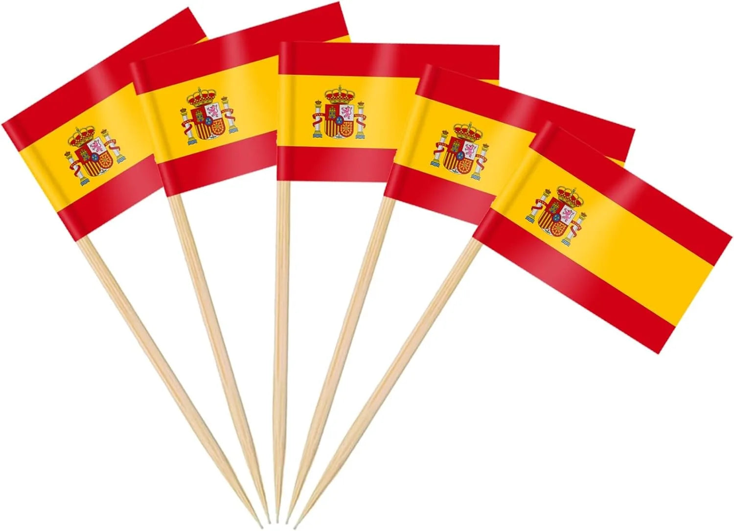 100 Pcs 10 Countries Toothpick Flags, Mini Flag Cupcake Toppers,Different Countries Flags Cocktail Picks for Party Decorations