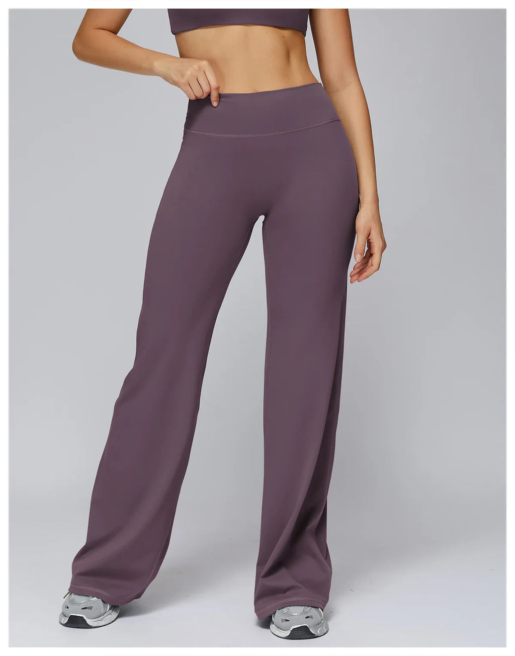 Women's Sports Yoga Pants High Waisted Straight Flared Trousers Running Fitness Sport Trousers Female Gym Casual Sports Pants