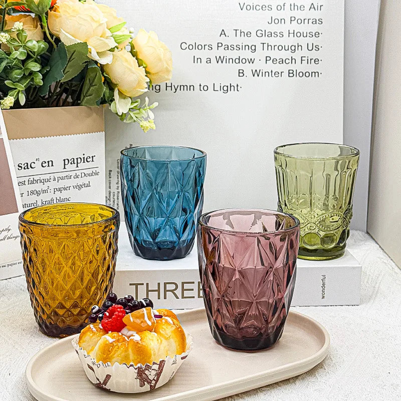 260 ml Water Glass for Juice Beer Tea Milk Wine Drinking Drinkware for Cold Drink Glasses Family and Friends Party