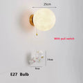 New Design Home Decoration Wall Lamp PLA Material 3D Print Lampshade Sconce Light Astronaut Climbing Moon Style Children Lustres