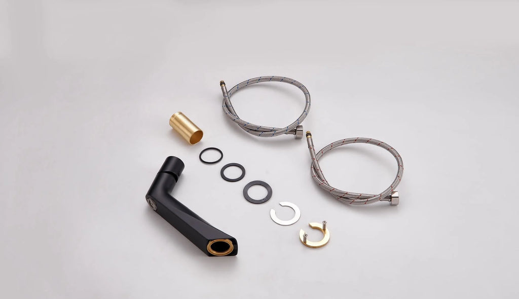 Bathroom Basin Faucet Hot and Cold 2 Lavotory Ways Sink Faucet  Bathroom Vessel Sink Mixer Taps Brass and zinc alloy