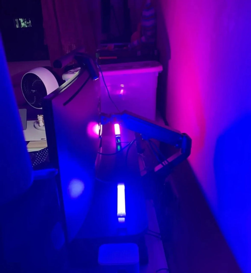 Colorful Tube Light RGB Light 17cm/32cm USB Light Night Light Purple Blue Light Stick Room LampHandheld Hanging Fill Light Photo