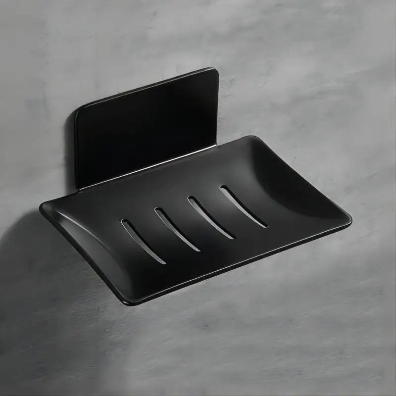 STARON Stainless Alloy Soap Holder Bathroom Soap Dish With Drain Water Wall Mounted Soap Box Bathroom Accessories