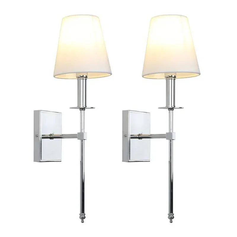 Modern American Led Wall Lamp Decor Bathroom Mirror Light Bedroom Corridor Stairs Cloth Indoor TV Background Decor Light