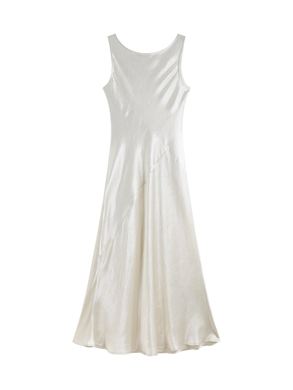 ZIQIAO Little Luxury Acetate Bias Cut Temperament Dress Women's Summer 2025 New Style 25ZQ91103