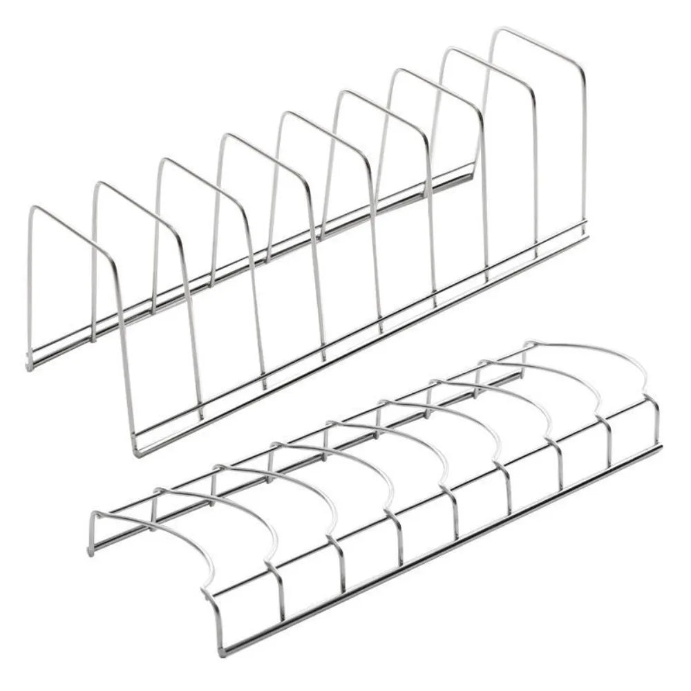 Stainless Steel Dish Draining Rack Multipurpose Silver Plates Storage Rack Space Saving Bowls Plates Drainer Holder Kitchen
