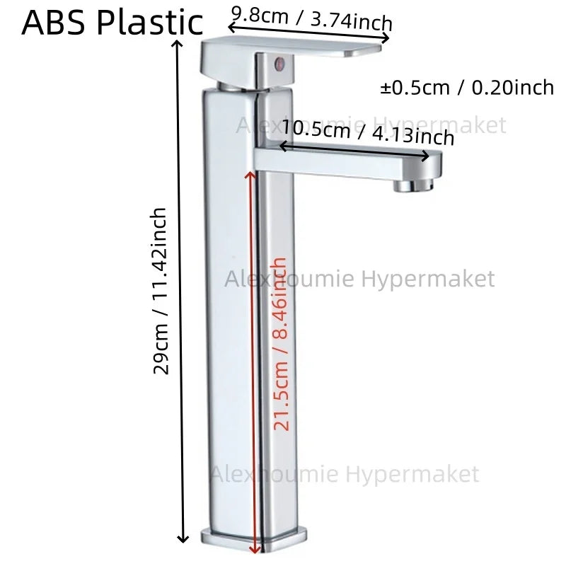 Bathroom Water Tap Washroom Faucet Deck Mounted Single Hole Single Handel Hot and Cold Water Mixer