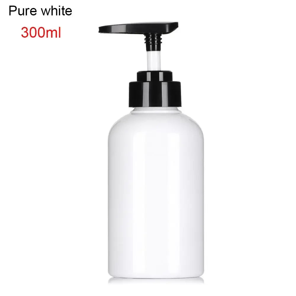 300/500ml Refillable Clear Empty Bottle Soap Dispenser Shower Gel Shampoo Dispenser Bottles Press Pump Lotion Bottle Reusable