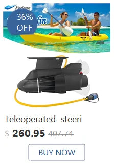 POWER FIN Electric Fins Propeller For Kayak SUP Surfboard Canoes Paddle Board Electric Motor With Quick Battery Replacement