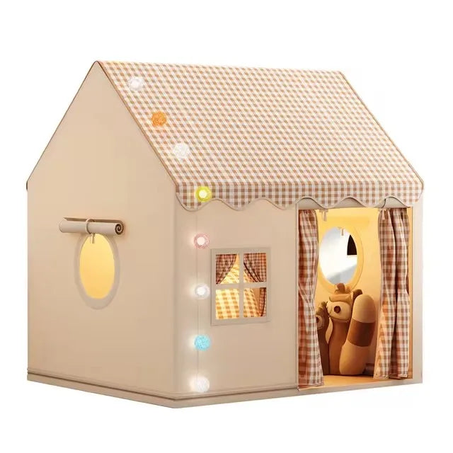Kid Toys Tent Princess Castle Play House Cubby Children Small House Folding indoor Play tent Baby Tent Solid Frame No Light Ball